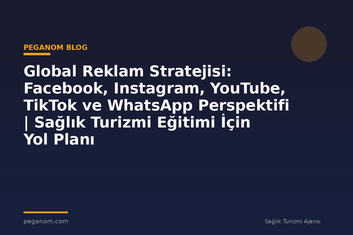 Global Reklam Stratejisi: Facebook, Instagram, YouTube, TikTok ve WhatsApp Perspektifi | Sağlık Turizmi Eğitimi İçin Yol Planı