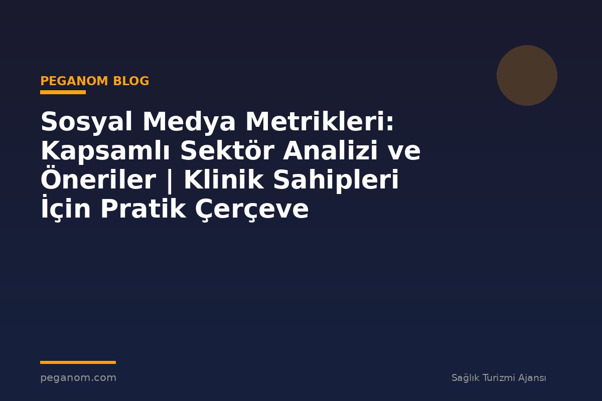 Sosyal Medya Metrikleri: Kapsamlı Sektör Analizi ve Öneriler | Klinik Sahipleri İçin Pratik Çerçeve