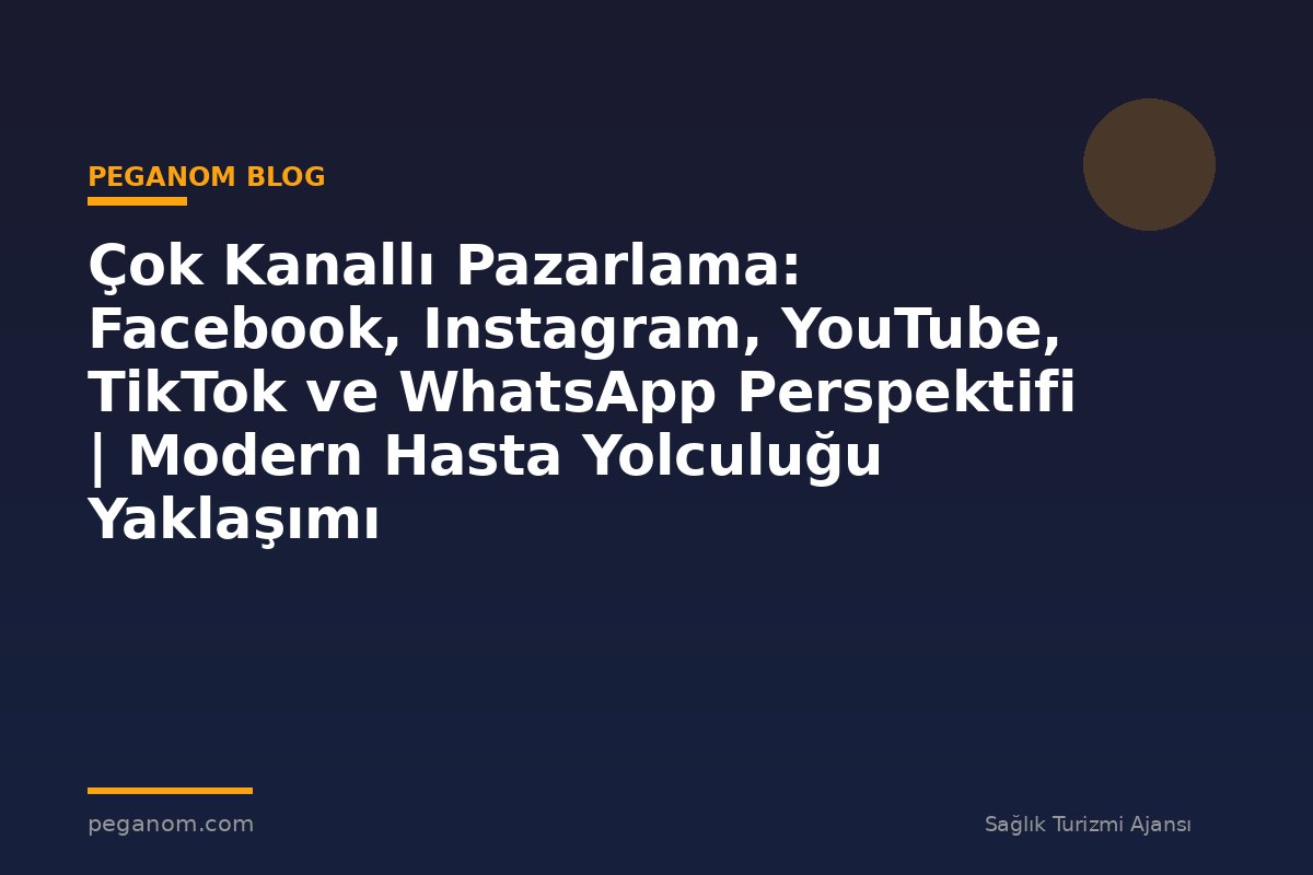 Çok Kanallı Pazarlama: Facebook, Instagram, YouTube, TikTok ve WhatsApp Perspektifi | Modern Hasta Yolculuğu Yaklaşımı