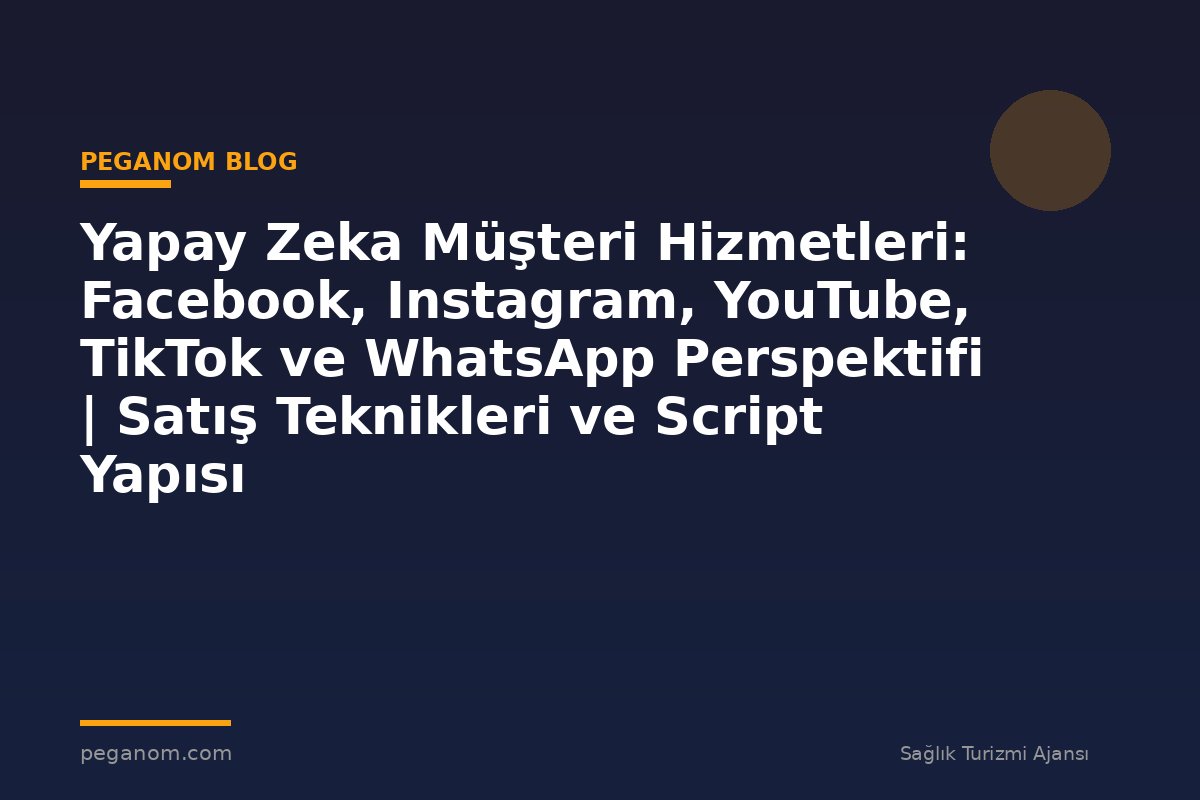 Yapay Zeka Müşteri Hizmetleri: Facebook, Instagram, YouTube, TikTok ve WhatsApp Perspektifi | Satış Teknikleri ve Script Yapısı