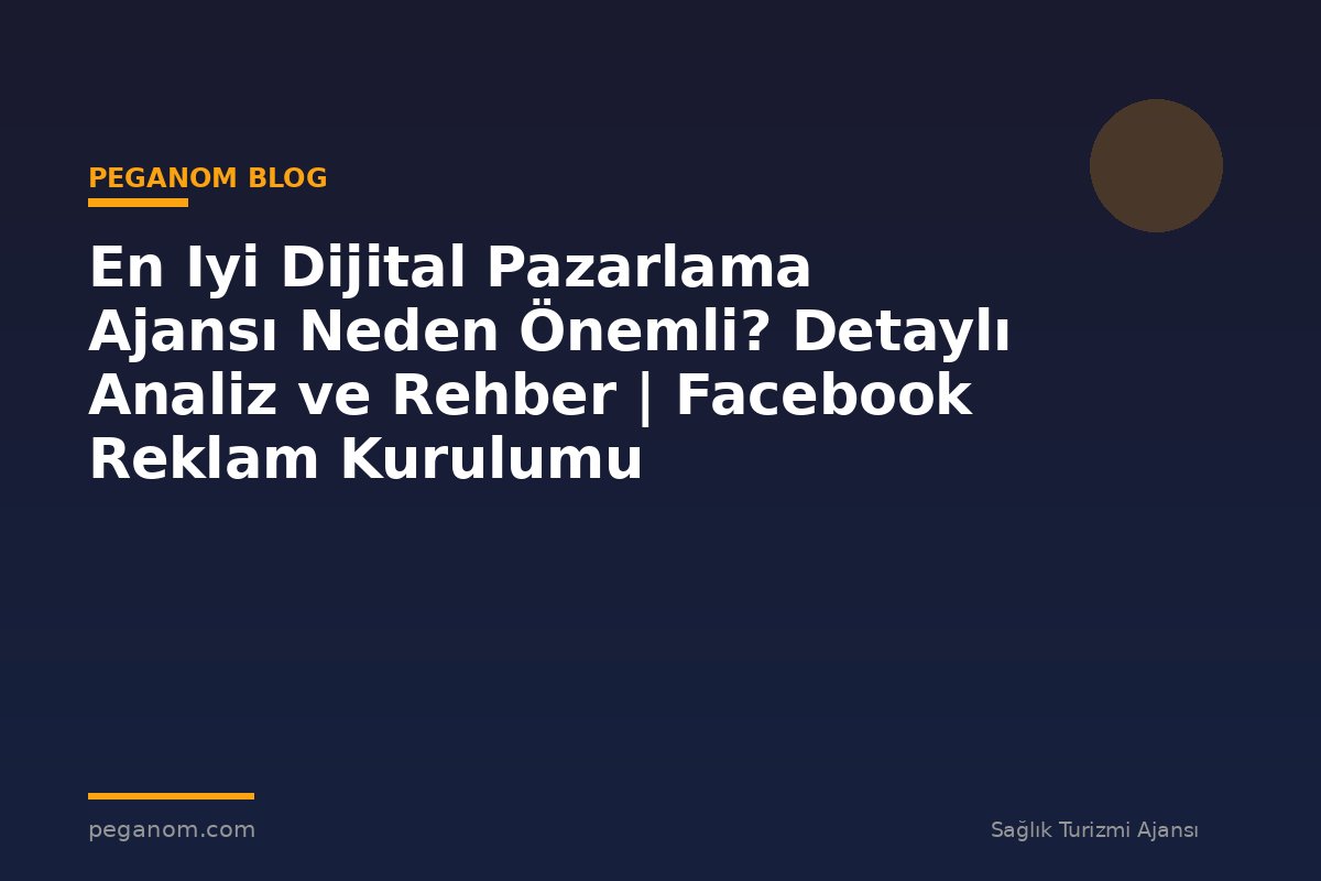 En Iyi Dijital Pazarlama Ajansı Neden Önemli? Detaylı Analiz ve Rehber | Facebook Reklam Kurulumu