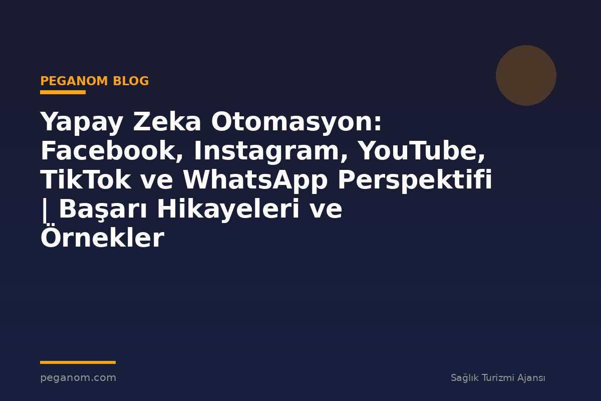 Yapay Zeka Otomasyon: Facebook, Instagram, YouTube, TikTok ve WhatsApp Perspektifi | Başarı Hikayeleri ve Örnekler