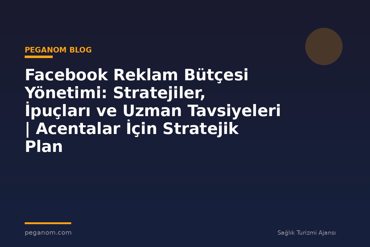Facebook Reklam Bütçesi Yönetimi: Stratejiler, İpuçları ve Uzman Tavsiyeleri | Acentalar İçin Stratejik Plan