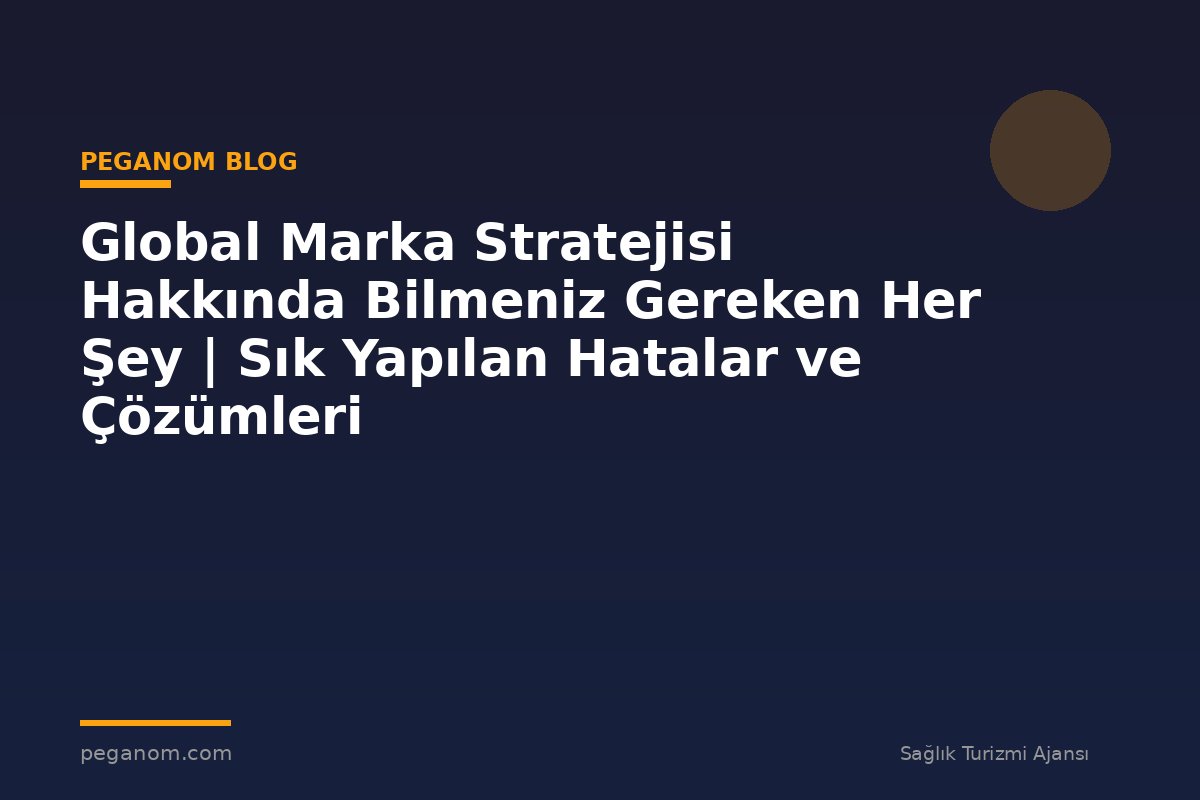 Global Marka Stratejisi Hakkında Bilmeniz Gereken Her Şey | Sık Yapılan Hatalar ve Çözümleri