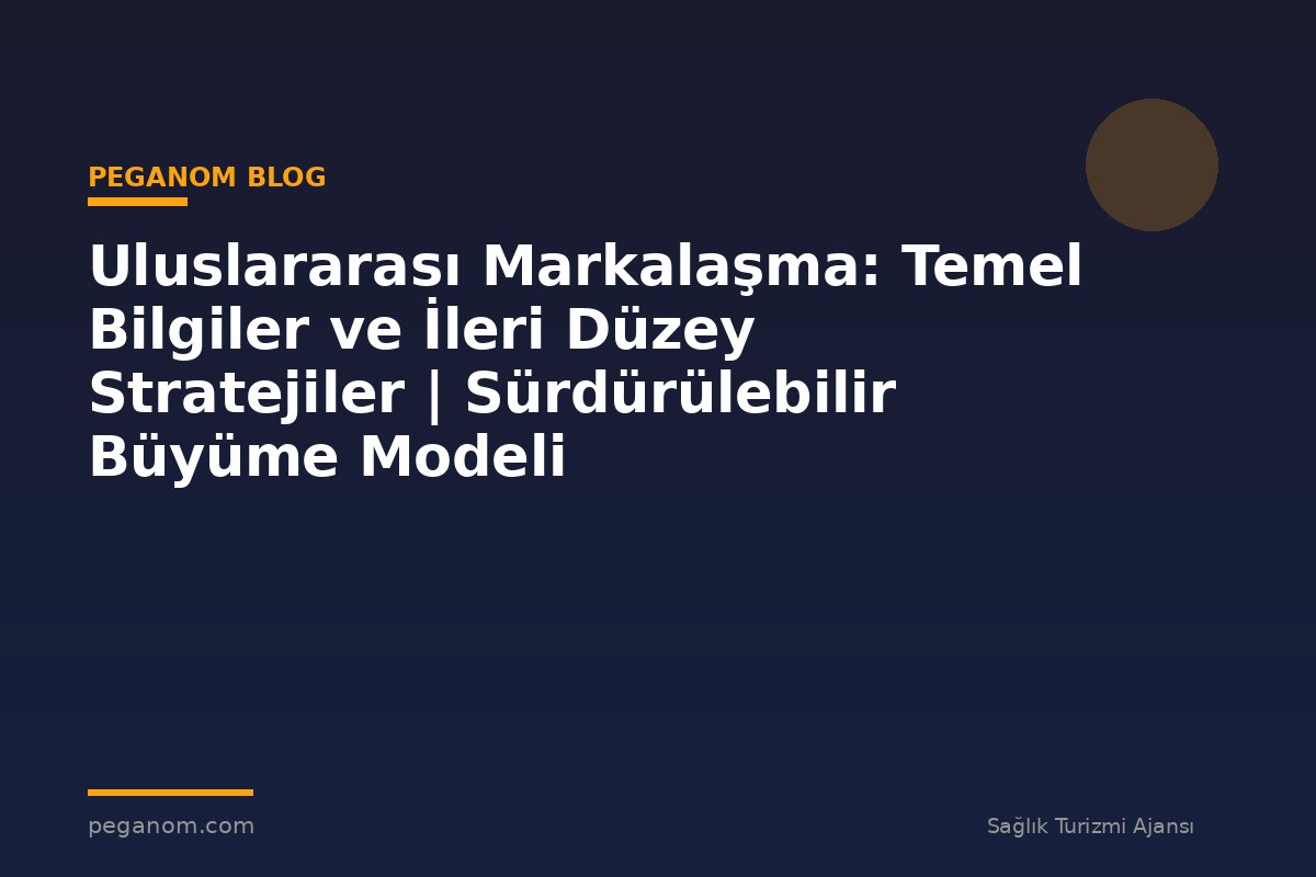 Uluslararası Markalaşma: Temel Bilgiler ve İleri Düzey Stratejiler | Sürdürülebilir Büyüme Modeli
