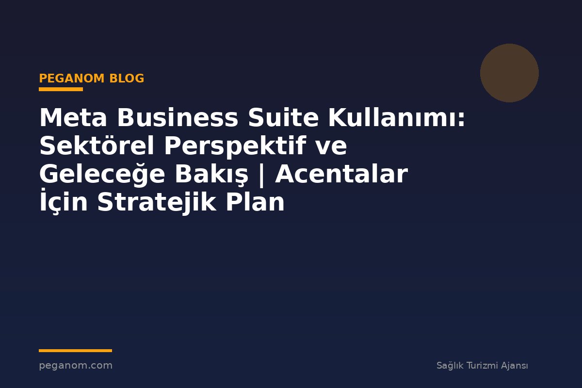 Meta Business Suite Kullanımı: Sektörel Perspektif ve Geleceğe Bakış | Acentalar İçin Stratejik Plan
