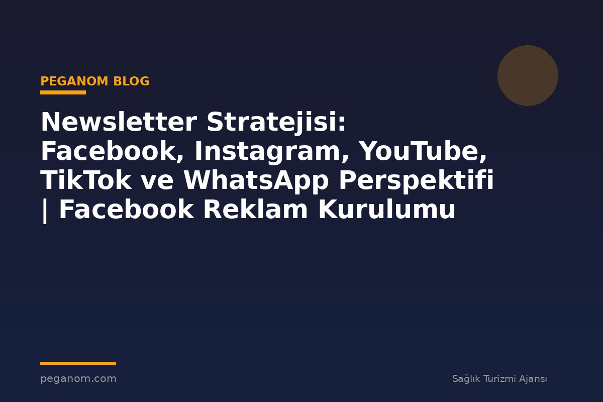 Newsletter Stratejisi: Facebook, Instagram, YouTube, TikTok ve WhatsApp Perspektifi | Facebook Reklam Kurulumu