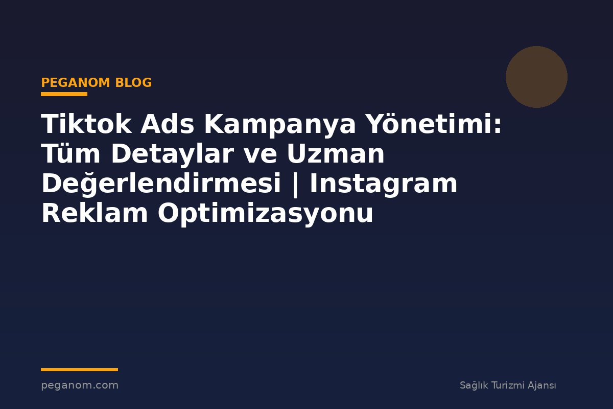 Tiktok Ads Kampanya Yönetimi: Tüm Detaylar ve Uzman Değerlendirmesi | Instagram Reklam Optimizasyonu