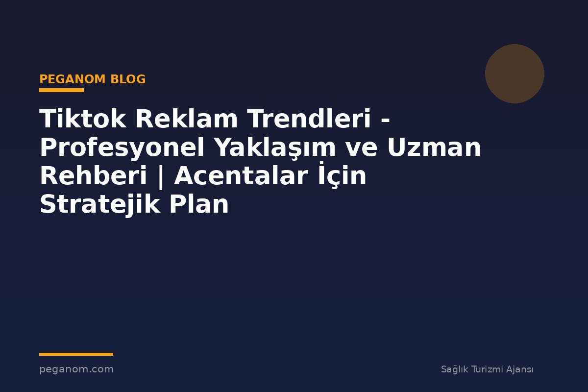 Tiktok Reklam Trendleri - Profesyonel Yaklaşım ve Uzman Rehberi | Acentalar İçin Stratejik Plan