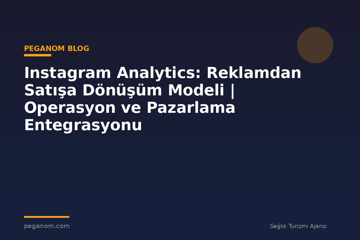 Instagram Analytics: Reklamdan Satışa Dönüşüm Modeli | Operasyon ve Pazarlama Entegrasyonu