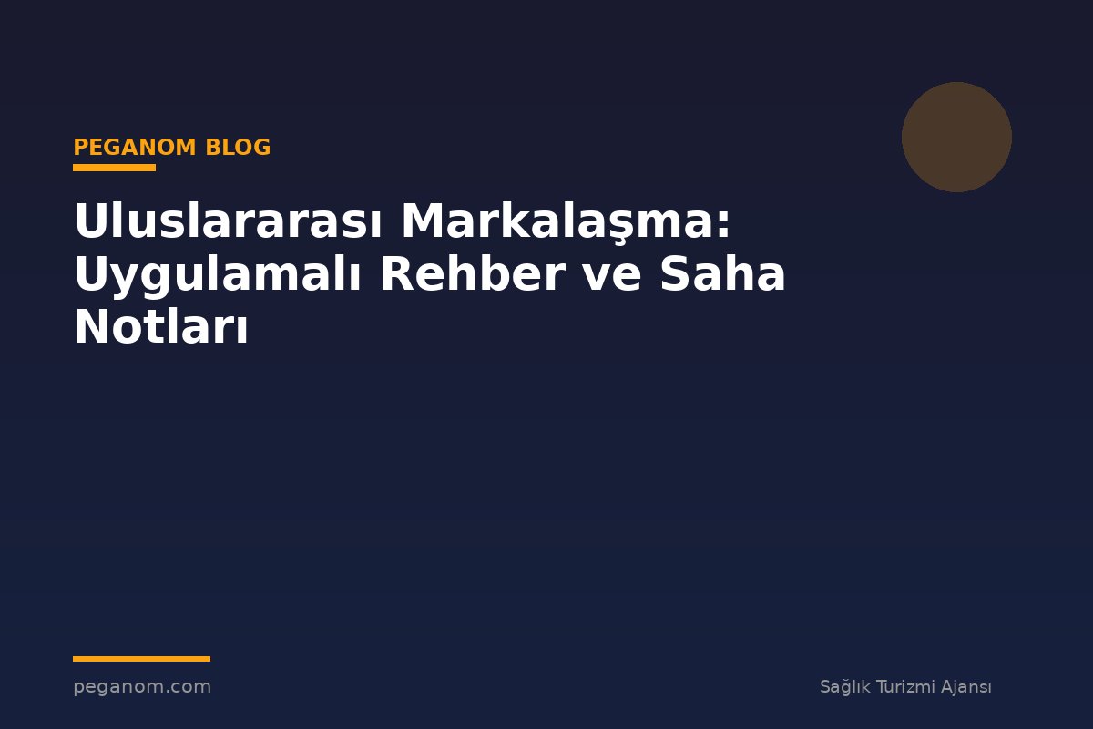Uluslararası Markalaşma: Uygulamalı Rehber ve Saha Notları