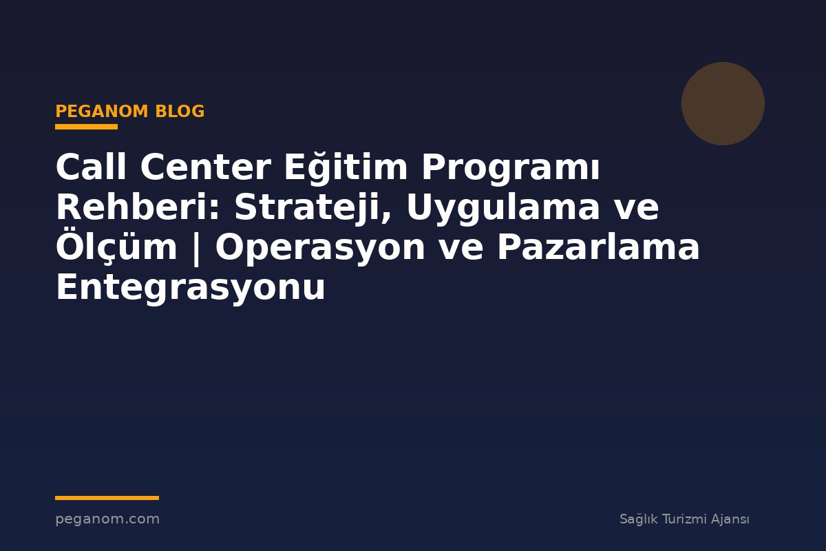 Call Center Eğitim Programı Rehberi: Strateji, Uygulama ve Ölçüm | Operasyon ve Pazarlama Entegrasyonu