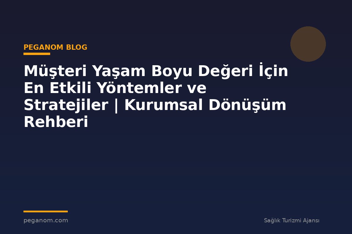 Müşteri Yaşam Boyu Değeri İçin En Etkili Yöntemler ve Stratejiler | Kurumsal Dönüşüm Rehberi