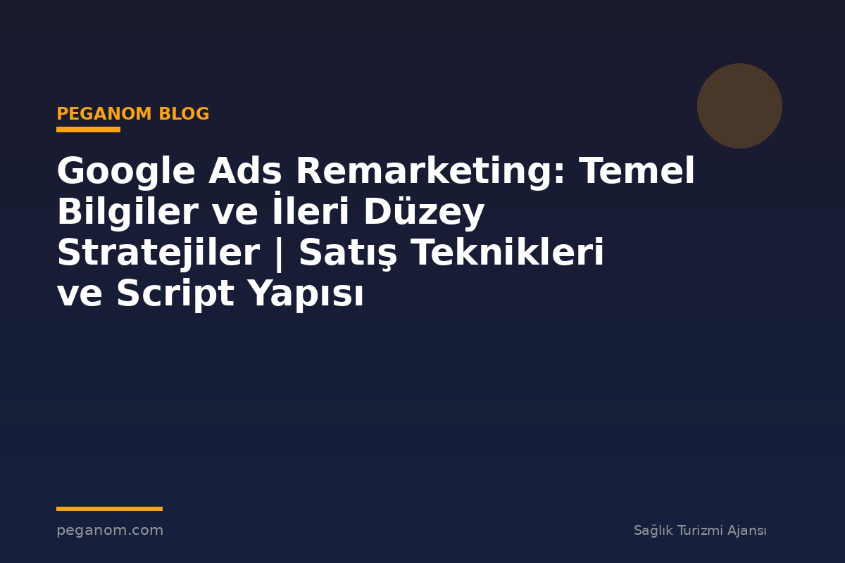Google Ads Remarketing: Temel Bilgiler ve İleri Düzey Stratejiler | Satış Teknikleri ve Script Yapısı