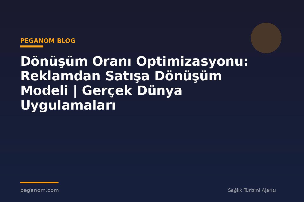 Dönüşüm Oranı Optimizasyonu: Reklamdan Satışa Dönüşüm Modeli | Gerçek Dünya Uygulamaları