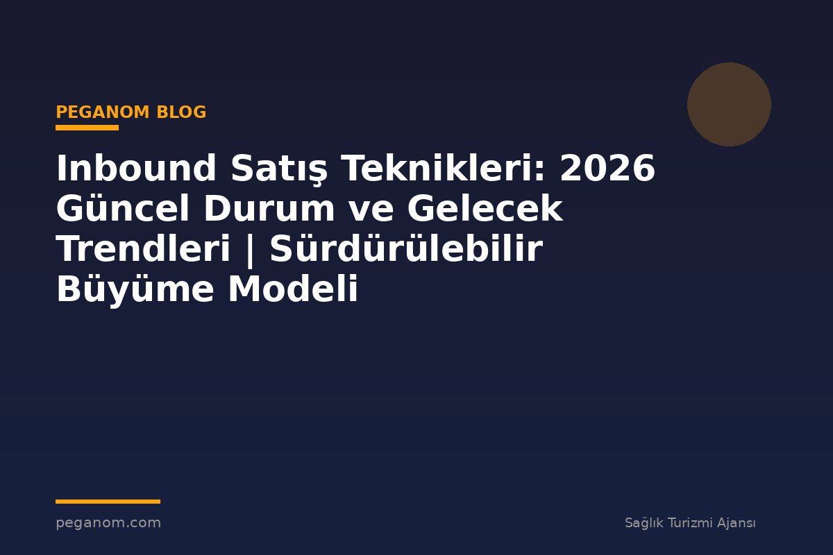 Inbound Satış Teknikleri: 2026 Güncel Durum ve Gelecek Trendleri | Sürdürülebilir Büyüme Modeli