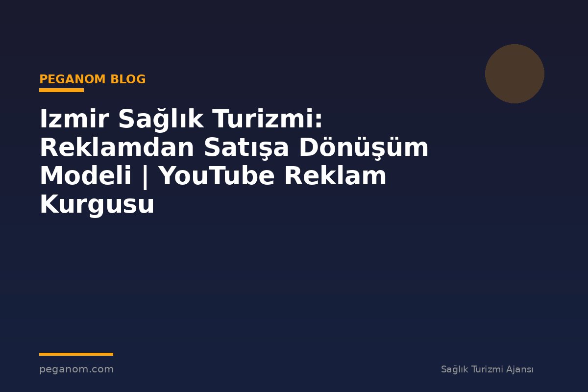 Izmir Sağlık Turizmi: Reklamdan Satışa Dönüşüm Modeli | YouTube Reklam Kurgusu