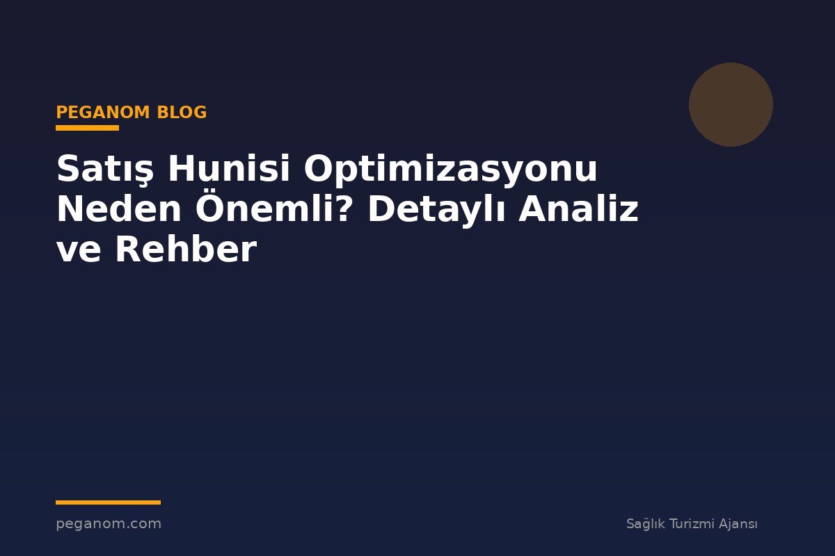 Satış Hunisi Optimizasyonu Neden Önemli? Detaylı Analiz ve Rehber