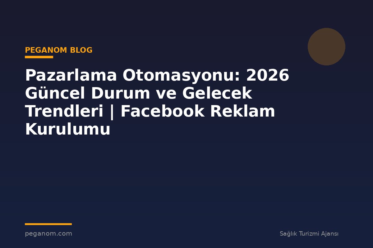 Pazarlama Otomasyonu: 2026 Güncel Durum ve Gelecek Trendleri | Facebook Reklam Kurulumu