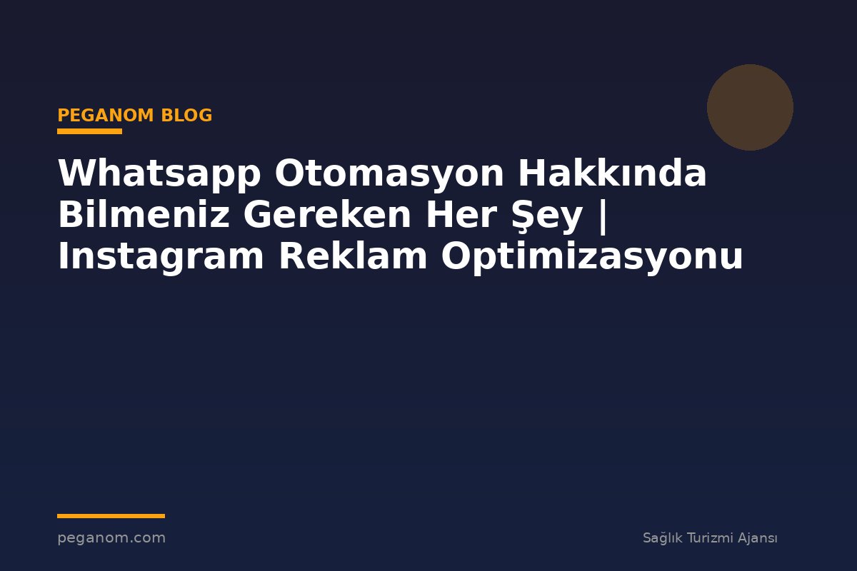Whatsapp Otomasyon Hakkında Bilmeniz Gereken Her Şey | Instagram Reklam Optimizasyonu