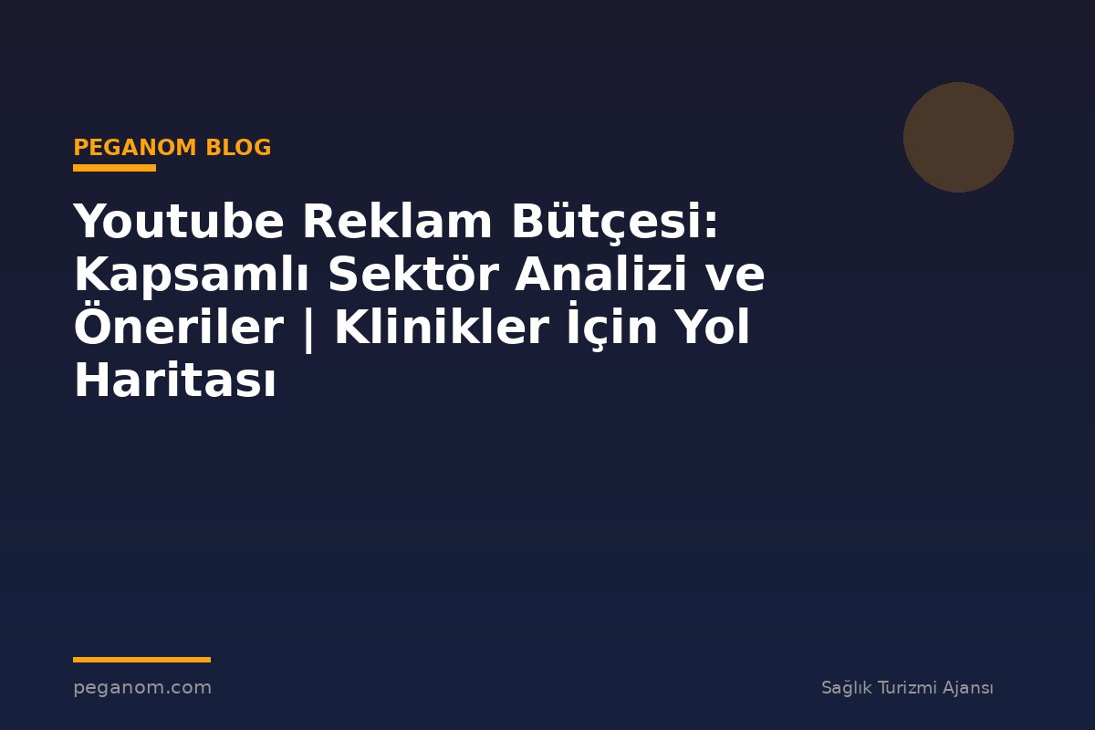 Youtube Reklam Bütçesi: Kapsamlı Sektör Analizi ve Öneriler | Klinikler İçin Yol Haritası