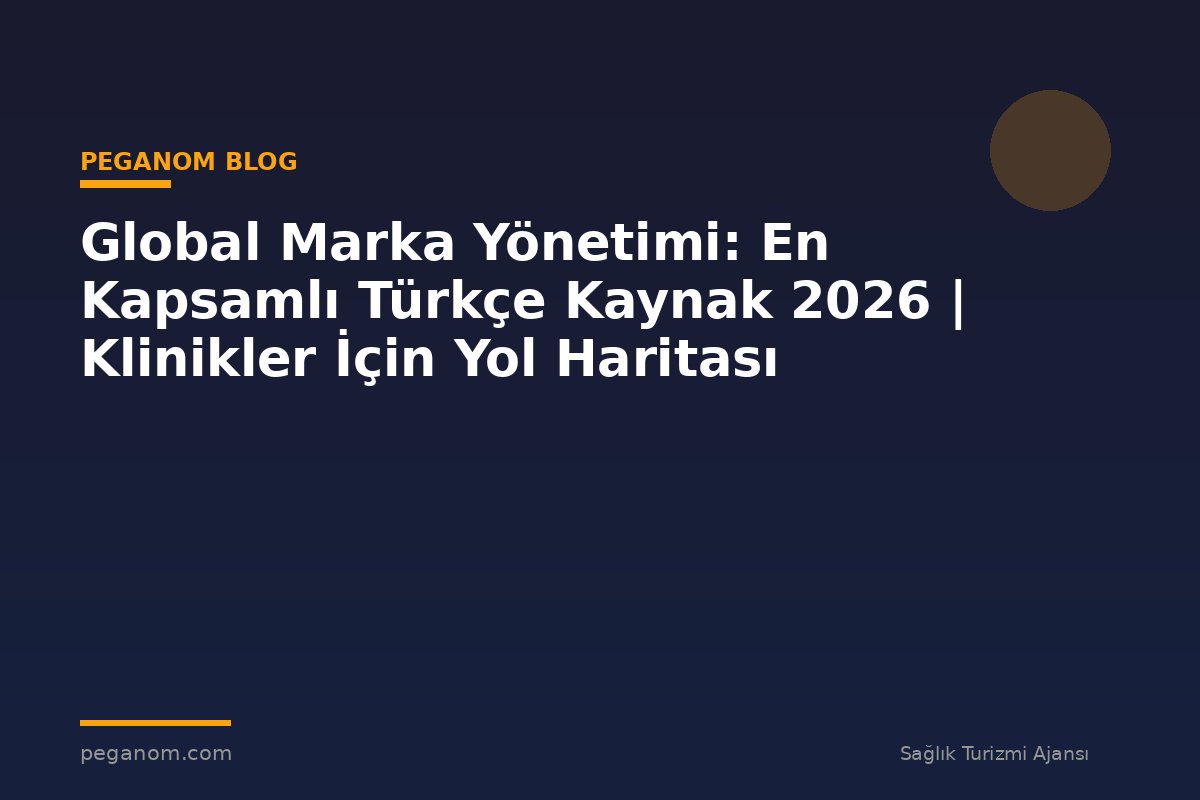Global Marka Yönetimi: En Kapsamlı Türkçe Kaynak 2026 | Klinikler İçin Yol Haritası
