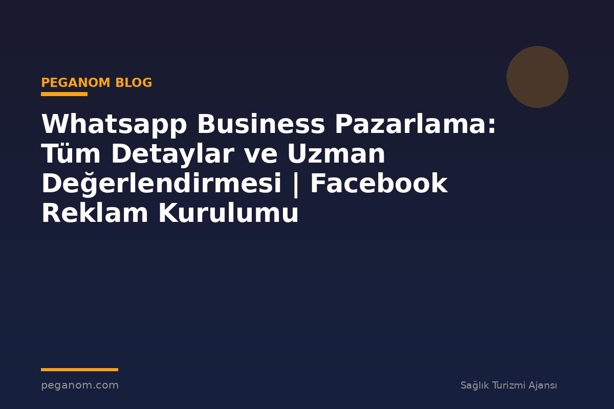 Whatsapp Business Pazarlama: Tüm Detaylar ve Uzman Değerlendirmesi | Facebook Reklam Kurulumu