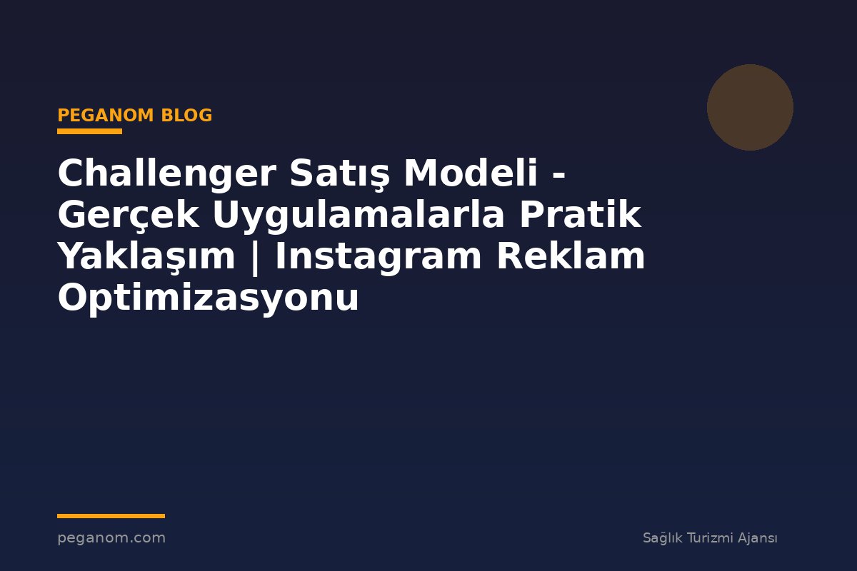 Challenger Satış Modeli - Gerçek Uygulamalarla Pratik Yaklaşım | Instagram Reklam Optimizasyonu