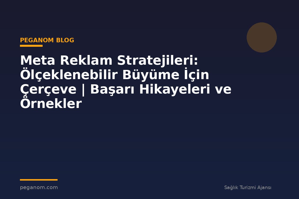 Meta Reklam Stratejileri: Ölçeklenebilir Büyüme İçin Çerçeve | Başarı Hikayeleri ve Örnekler