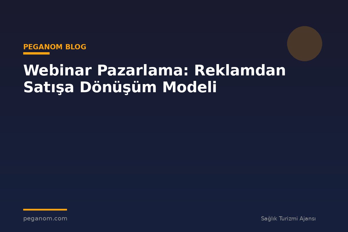 Webinar Pazarlama: Reklamdan Satışa Dönüşüm Modeli