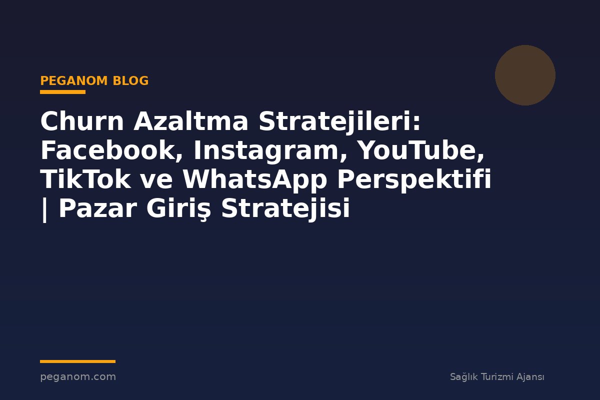 Churn Azaltma Stratejileri: Facebook, Instagram, YouTube, TikTok ve WhatsApp Perspektifi | Pazar Giriş Stratejisi