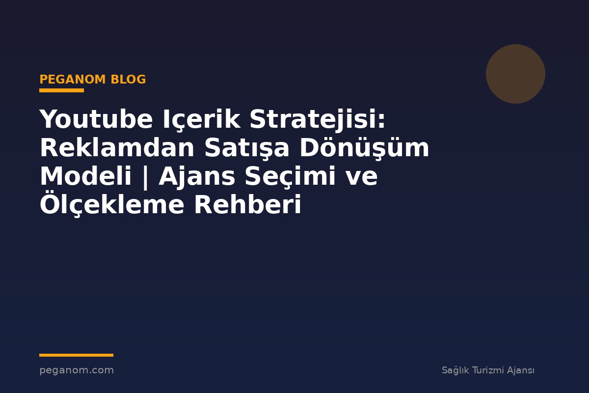 Youtube Içerik Stratejisi: Reklamdan Satışa Dönüşüm Modeli | Ajans Seçimi ve Ölçekleme Rehberi