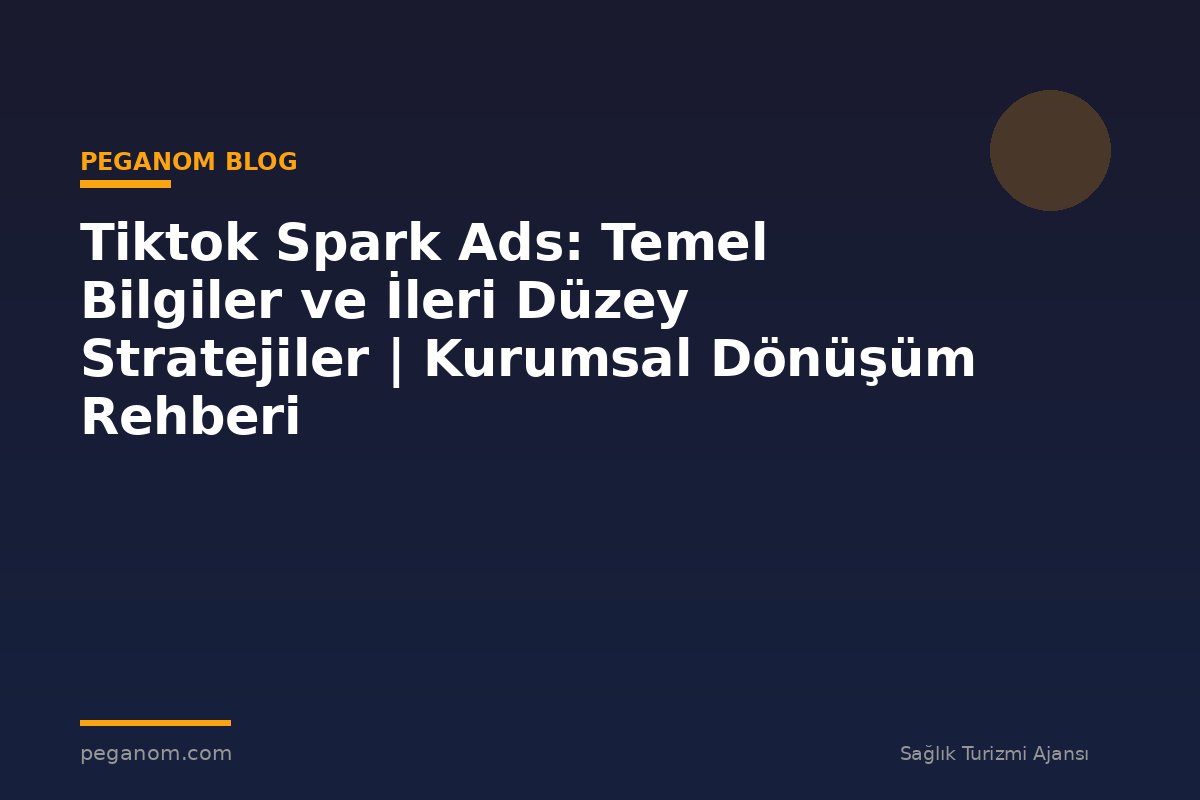 Tiktok Spark Ads: Temel Bilgiler ve İleri Düzey Stratejiler | Kurumsal Dönüşüm Rehberi