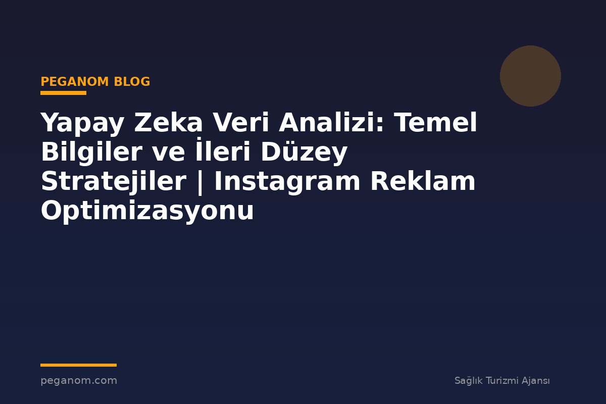 Yapay Zeka Veri Analizi: Temel Bilgiler ve İleri Düzey Stratejiler | Instagram Reklam Optimizasyonu
