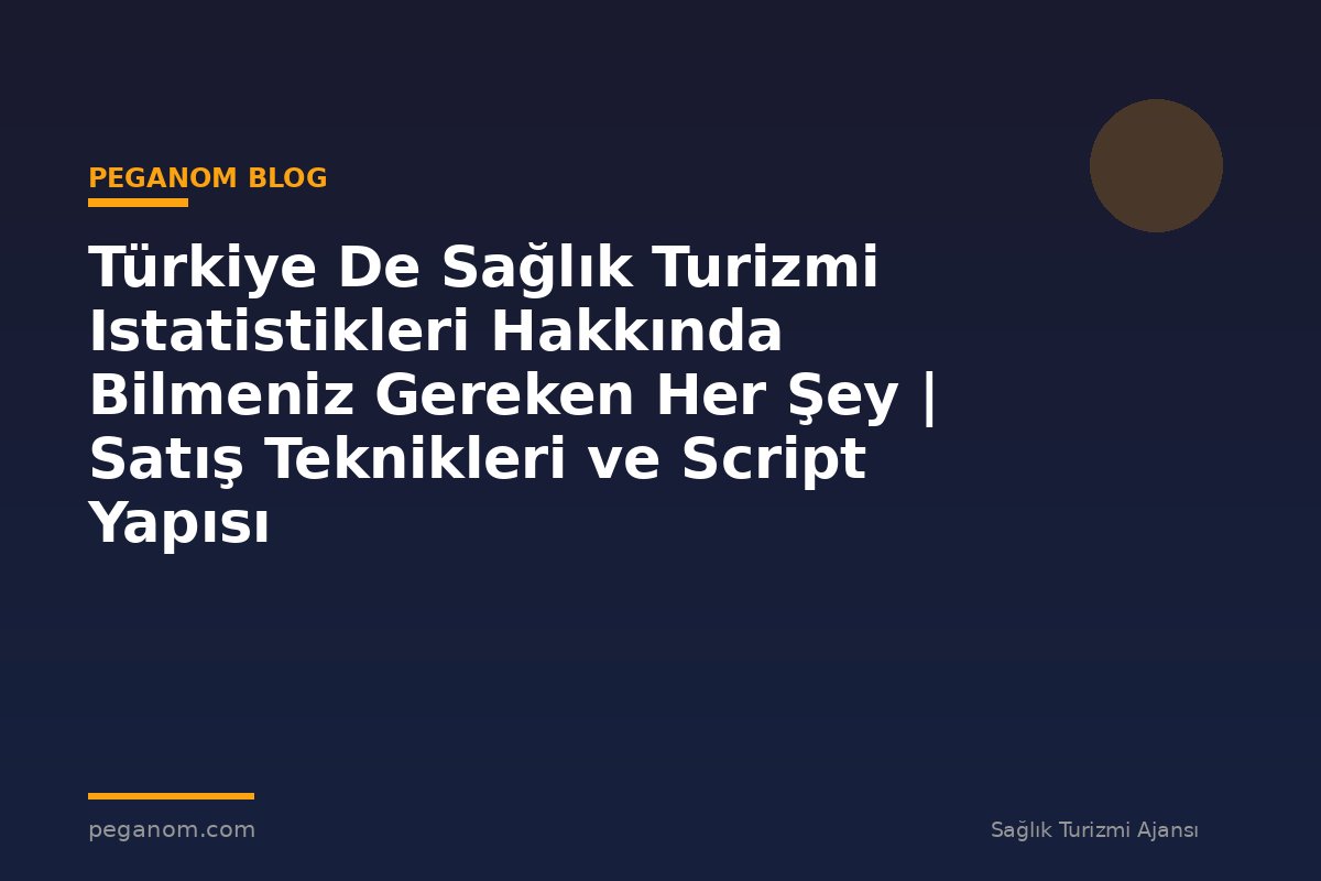 Türkiye De Sağlık Turizmi Istatistikleri Hakkında Bilmeniz Gereken Her Şey | Satış Teknikleri ve Script Yapısı