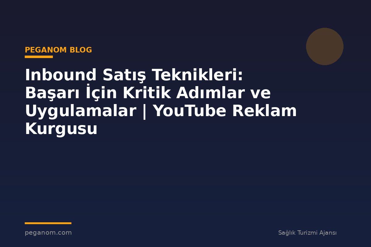 Inbound Satış Teknikleri: Başarı İçin Kritik Adımlar ve Uygulamalar | YouTube Reklam Kurgusu