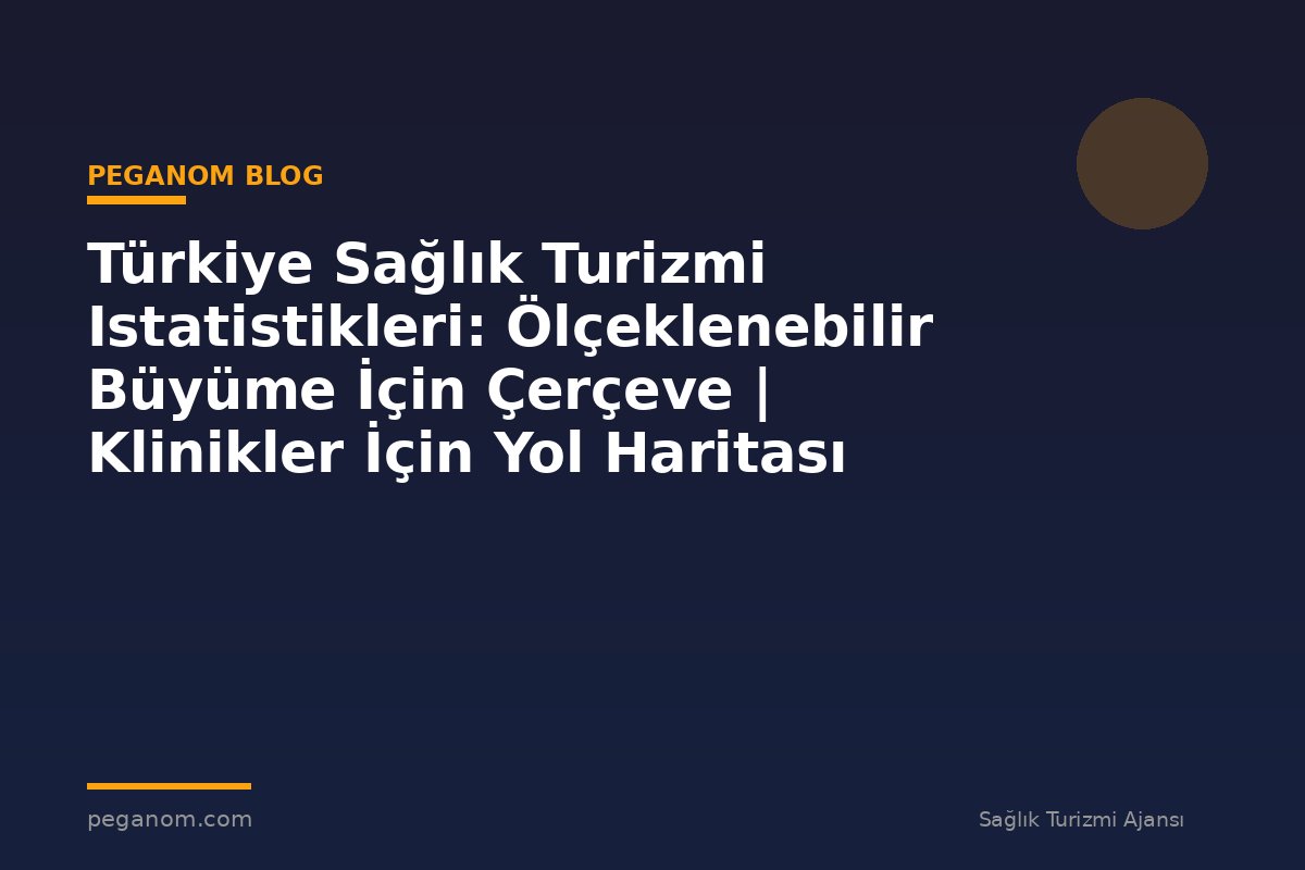 Türkiye Sağlık Turizmi Istatistikleri: Ölçeklenebilir Büyüme İçin Çerçeve | Klinikler İçin Yol Haritası