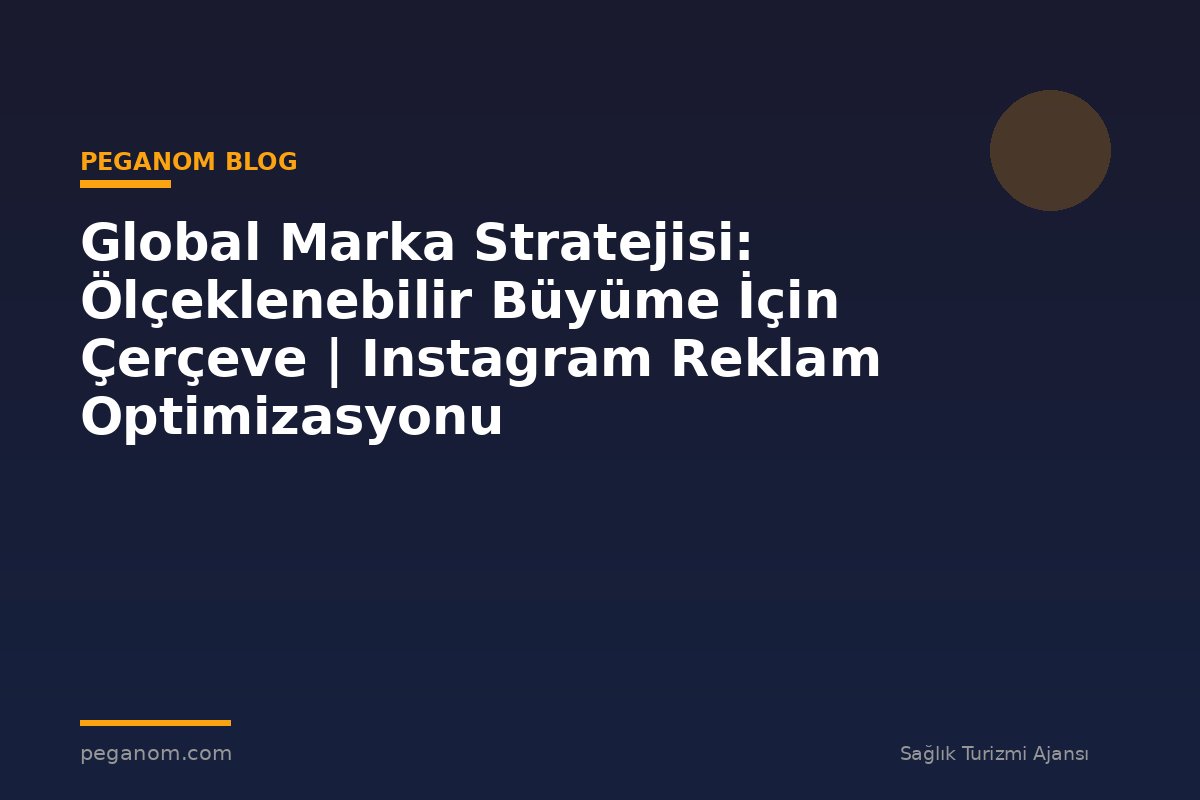 Global Marka Stratejisi: Ölçeklenebilir Büyüme İçin Çerçeve | Instagram Reklam Optimizasyonu