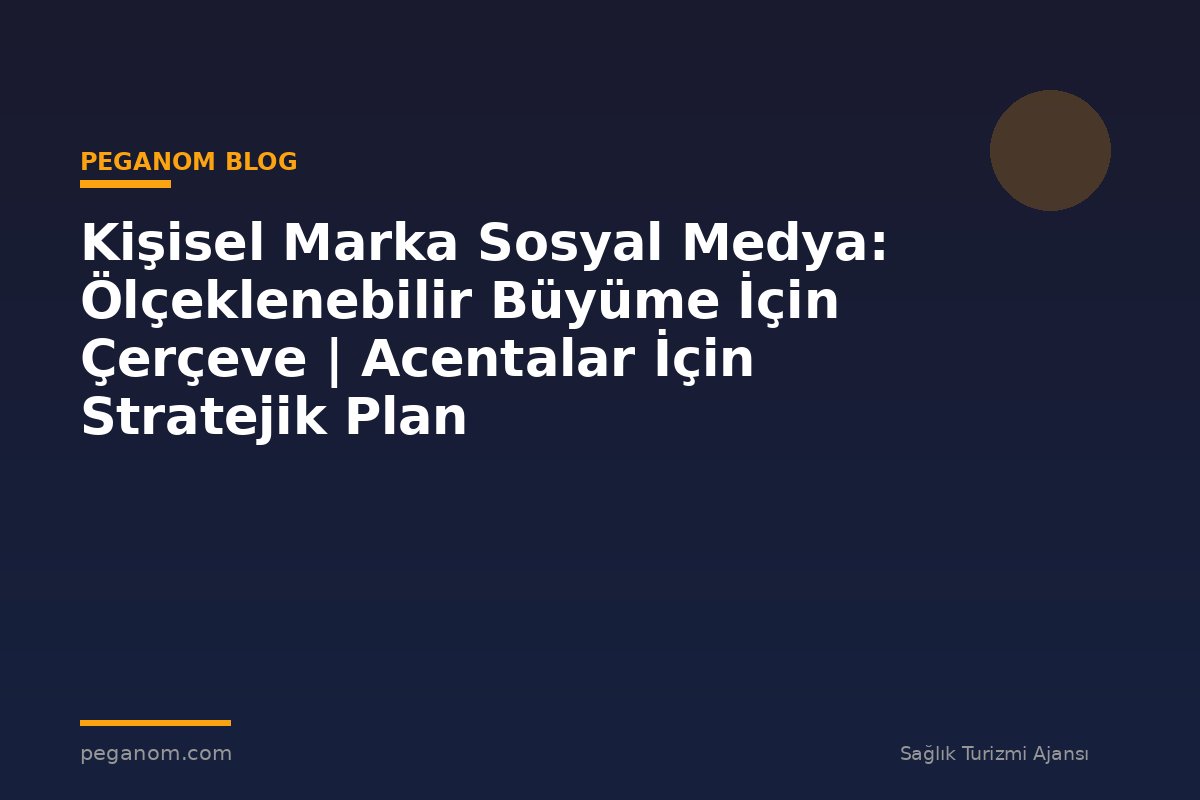 Kişisel Marka Sosyal Medya: Ölçeklenebilir Büyüme İçin Çerçeve | Acentalar İçin Stratejik Plan