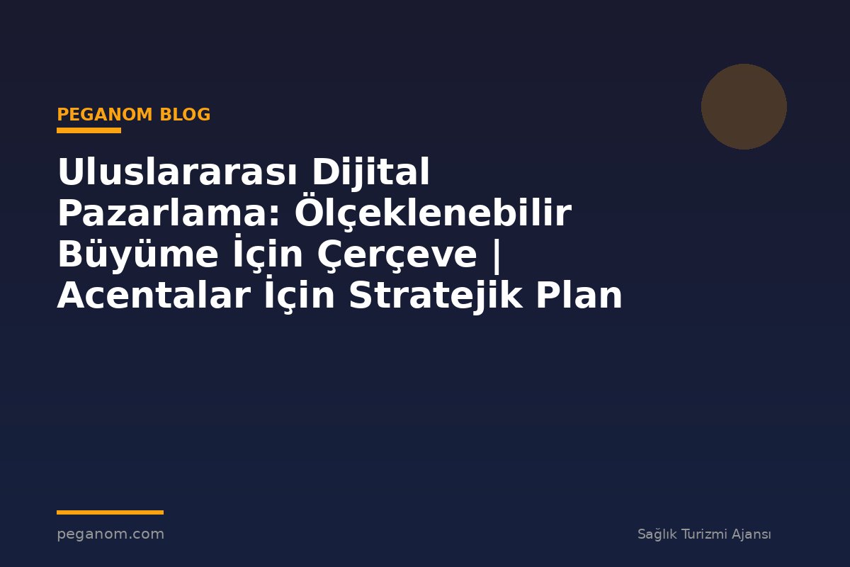 Uluslararası Dijital Pazarlama: Ölçeklenebilir Büyüme İçin Çerçeve | Acentalar İçin Stratejik Plan