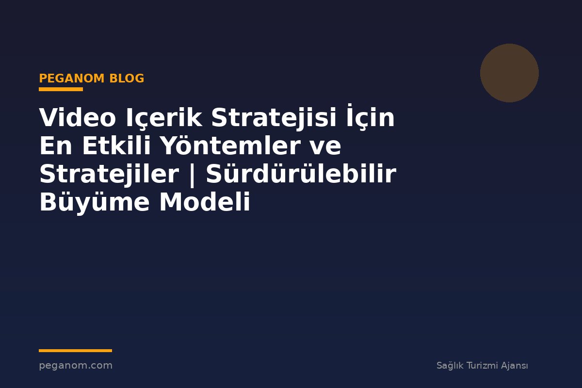 Video Içerik Stratejisi İçin En Etkili Yöntemler ve Stratejiler | Sürdürülebilir Büyüme Modeli