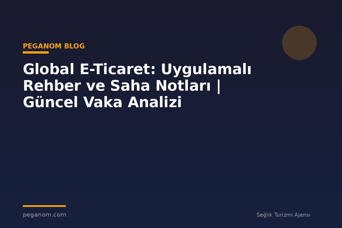 Global E-Ticaret: Uygulamalı Rehber ve Saha Notları | Güncel Vaka Analizi