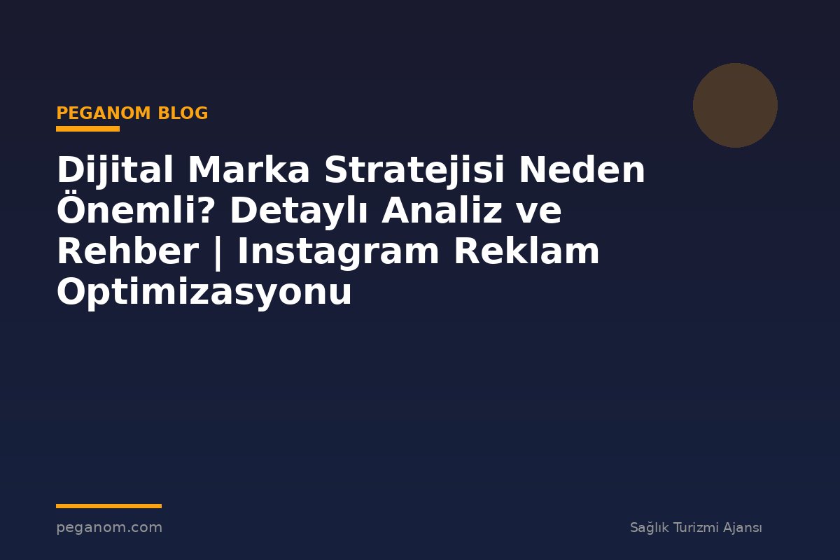 Dijital Marka Stratejisi Neden Önemli? Detaylı Analiz ve Rehber | Instagram Reklam Optimizasyonu