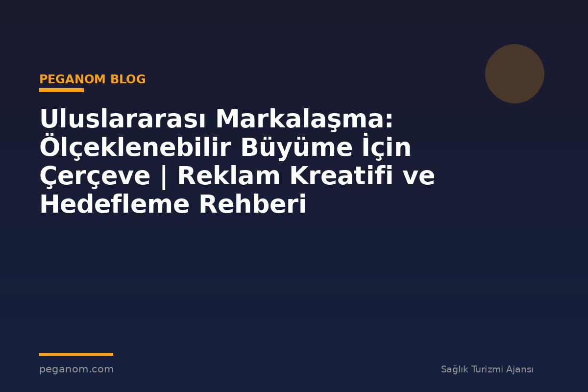Uluslararası Markalaşma: Ölçeklenebilir Büyüme İçin Çerçeve | Reklam Kreatifi ve Hedefleme Rehberi
