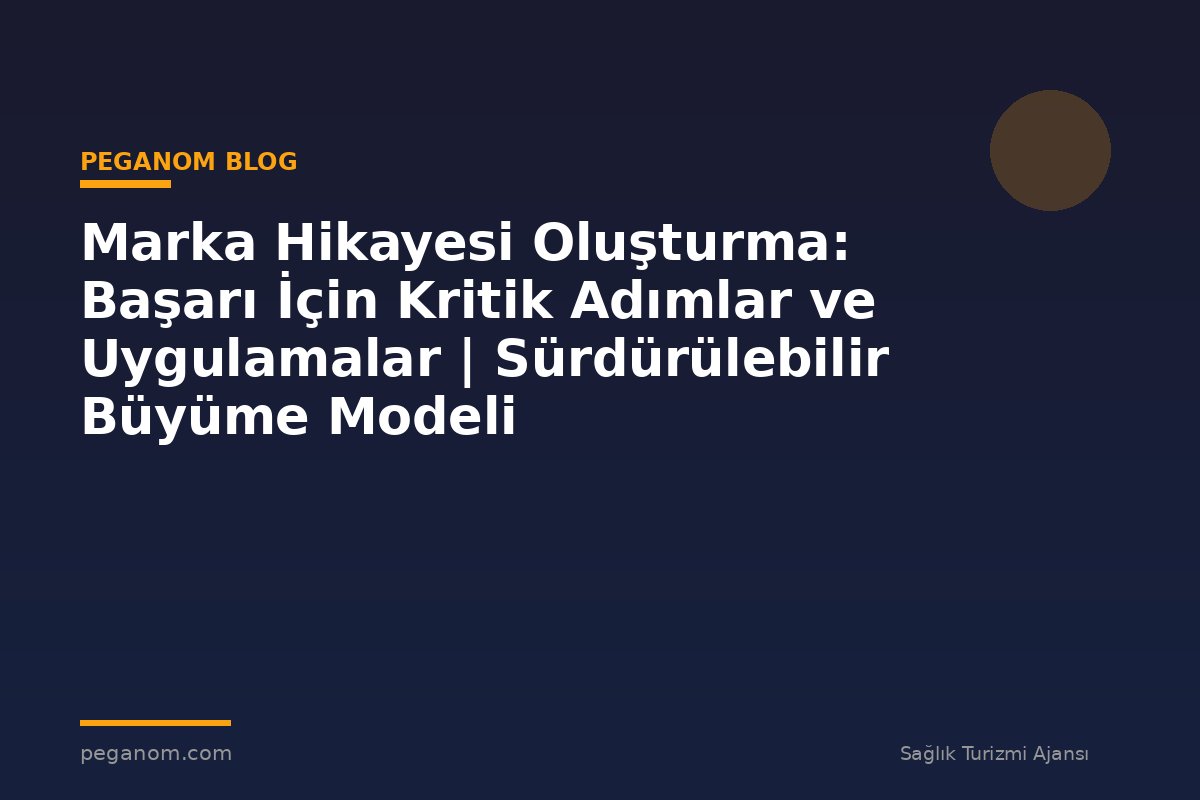 Marka Hikayesi Oluşturma: Başarı İçin Kritik Adımlar ve Uygulamalar | Sürdürülebilir Büyüme Modeli