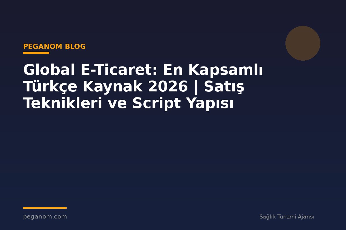 Global E-Ticaret: En Kapsamlı Türkçe Kaynak 2026 | Satış Teknikleri ve Script Yapısı