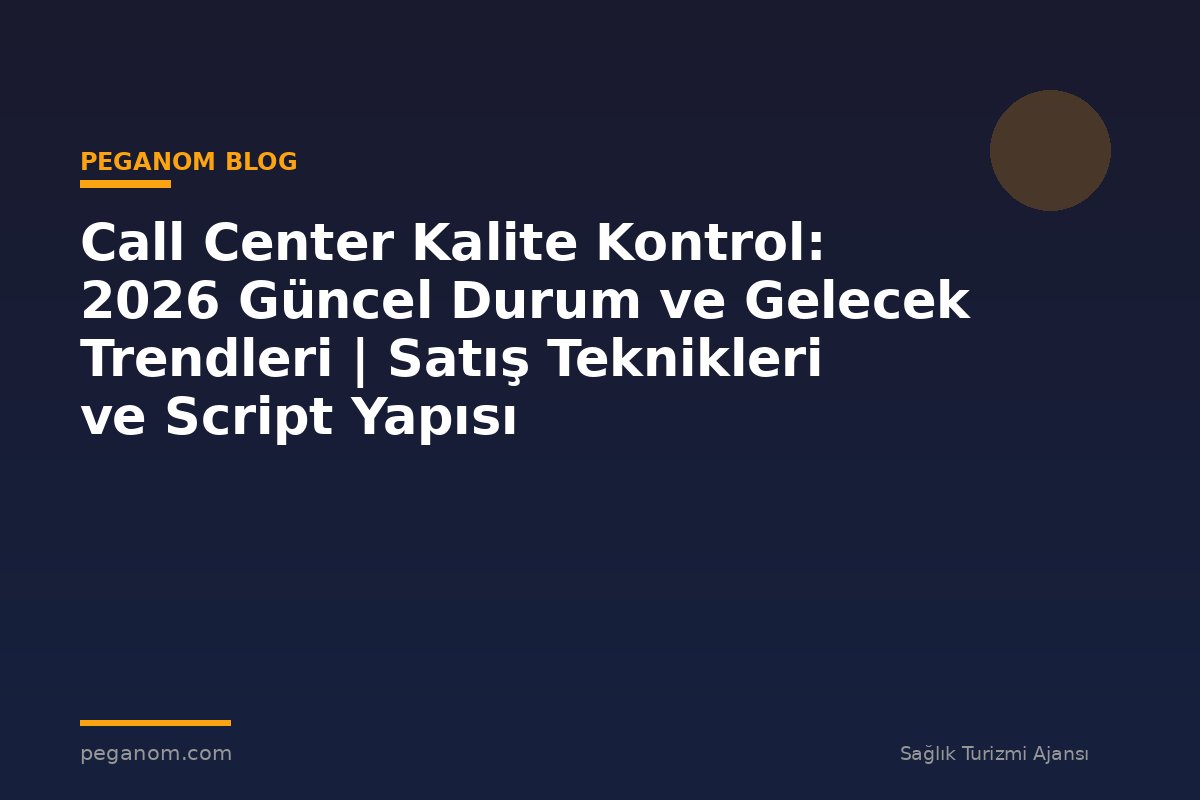 Call Center Kalite Kontrol: 2026 Güncel Durum ve Gelecek Trendleri | Satış Teknikleri ve Script Yapısı