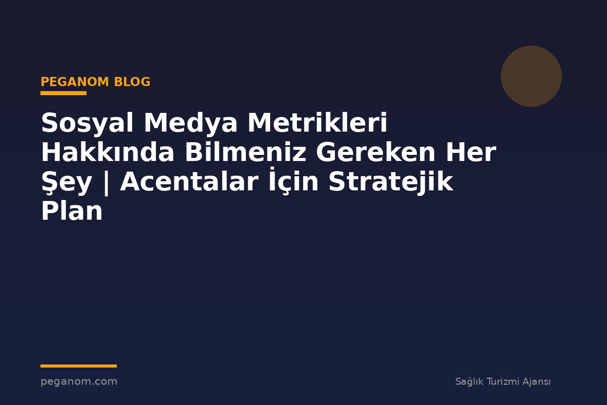 Sosyal Medya Metrikleri Hakkında Bilmeniz Gereken Her Şey | Acentalar İçin Stratejik Plan