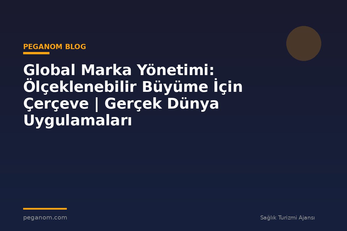 Global Marka Yönetimi: Ölçeklenebilir Büyüme İçin Çerçeve | Gerçek Dünya Uygulamaları