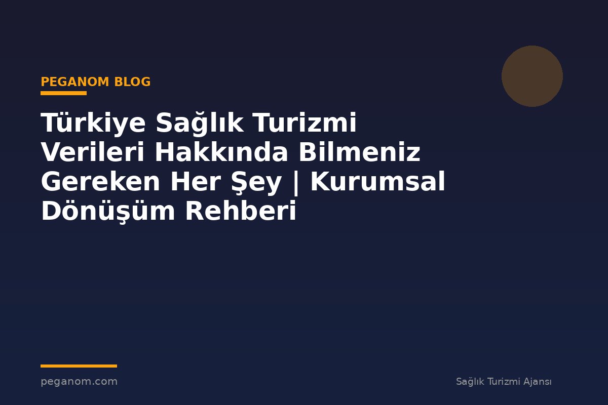 Türkiye Sağlık Turizmi Verileri Hakkında Bilmeniz Gereken Her Şey | Kurumsal Dönüşüm Rehberi